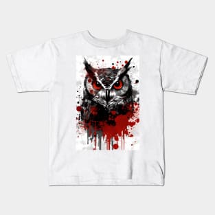 Western Screech Owl Kids T-Shirt